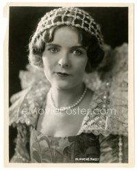 3k097 BLANCHE SWEET 8x10 still '23 portrait wearing pearls & lace from In the Palace of the King!
