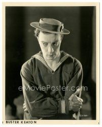 3k121 BUSTER KEATON 8x10 still '24 The Great Stone Face wearing sailor uniform from The Navigator!