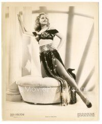 3k167 CONSTANCE MOORE 8.25x10 still '42 super sexy full-length portrait in 2-piece showgirl outfit