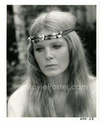 3k198 DIANE VARSI 8x10 still '68 close up wearing beaded headband from Wild in the Streets!