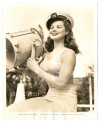 3k209 DONA DRAKE 8.25x10 still '42 sexy close up in skimpy outfit & sailor cap with spotlight!
