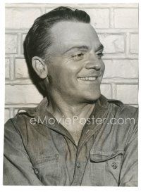 3k230 EACH DAWN I DIE deluxe 7.25x10 still '39 great close up of prisoner James Cagney smiling!