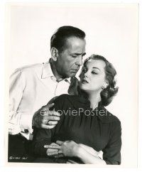 3k365 HARDER THEY FALL 8.25x10 still '56 c/u of Humphrey Bogart & sexy Jan Sterling by Coburn!