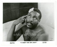 3k423 IT WON'T RUB OFF, BABY 8x10 still '67 close up of Dick Gregory in bathtub pointing at skin!