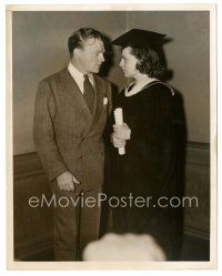 3k429 JAMES CAGNEY 7.25x9 still '38 with his sister Jeanne who received a Phi Beta Kappa degree!