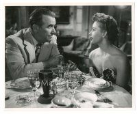 3k489 KANSAS CITY CONFIDENTIAL 8.25x10 still '52 c/u of Preston Foster at table with Coleen Gray!