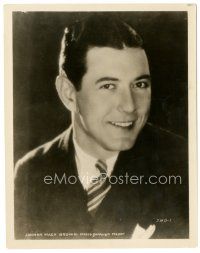 3k513 LADY OF CHANCE 8x10.25 still '28 head & shoulders smiling portrait of Johnny Mack Brown!