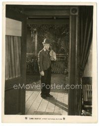 3k537 LONG PANTS 8x10.25 still '27 wonderful portrait of Harry Langdon standing in doorway!