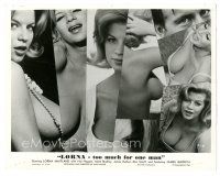 3k540 LORNA 8x10.25 still '64 great montage of images of nearly naked Lorna Maitland, Russ Meyer!