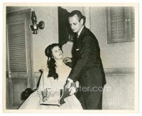 3k587 MASTER OF THE WORLD candid 8.25x10 still '61 James Nicholson goes over script w/his daughter!