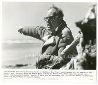 3k595 McQ candid 8.25x9.75 still '74 close up of John Sturges giving orders on the set!
