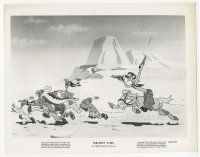 3k597 MELODY TIME 8x10.25 still '48 Disney cartoon, Pecos Bill on horse chasing Native Americans!