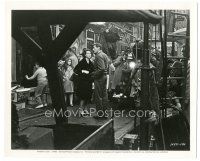 3k613 MIRAGE candid 8x10 still '65 Gregory Peck & Diane Baker on set filmed & photographed by crew!