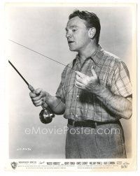 3k621 MISTER ROBERTS 8x10.25 still '55 great portrait of James Cagney with fishing pole!