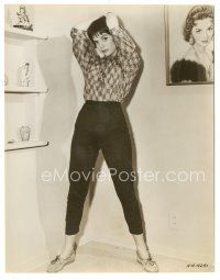 3k639 NATALIE WOOD 7.25x9.5 still '50s the sexy actress full-length posing with short hair!