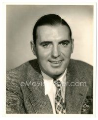 3k681 PAT O'BRIEN 8.25x10 still '30s great head & shoulders portrait in suit & tie by Elmer Fryer!