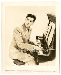 3k757 ROBERT ALDA 8.25x10 still '45 close up in suit & bow tie playing piano from Rhapsody in Blue!