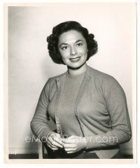 3k779 RUTH ROMAN 8.25x10 still '50 waist-high portrait of the pretty actress in knitted sweater!