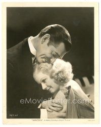 3k789 SARATOGA 8x10.25 still '37 romantic close up of Clark Gable & beautiful Jean Harlow!
