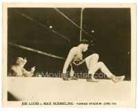 3k792 SCHMELING-LOUIS 8x10.25 still '36 fallen boxer Joe Louis tries to stand as referee counts!