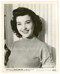 3k875 TEEN-AGE CRIME WAVE 8x10.25 still '55 great smiling portrait of pretty Sue England!