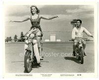 3k952 VIVA LAS VEGAS 8x10.25 still '64 Elvis Presley watches sexy Ann-Margret stand on moped!