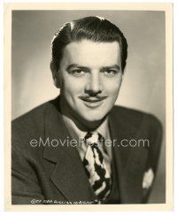 3k985 WILLIAM WRIGHT 8.25x10 still '40s great head & shoulders portrait wearing suit & tie!