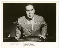 3k989 WITNESS FOR THE PROSECUTION 8.25x10 still '58 Wilder, c/u of angry Tyrone Power on the stand