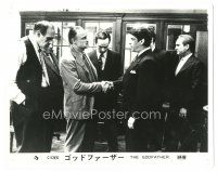 3k337 GODFATHER Japanese 8x10 still '72 Marlon Brando & family meet with Al Lettieri as Sollozzo!