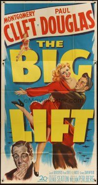 3m195 BIG LIFT 3sh '50 Montgomery Clift & Paul Douglas w/ pretty Cornell Borchers!