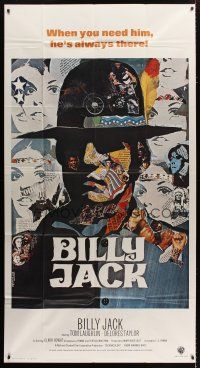 3m197 BILLY JACK int'l 3sh '71 Tom Laughlin, best different colorful Ermanno Iaia art!