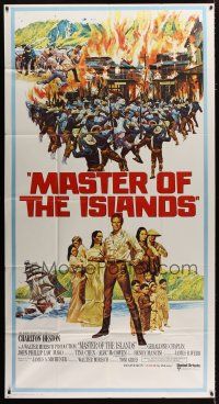 3m337 HAWAIIANS int'l 3sh '70 James A. Michener epic novel, Master of the Islands, art by Pfieffer!