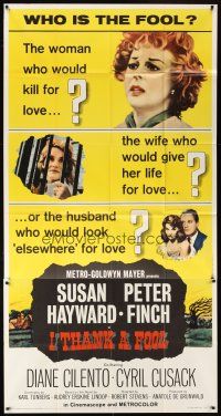 3m360 I THANK A FOOL 3sh '62 female doctor Susan Hayward mercy kills her husband!