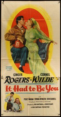 3m373 IT HAD TO BE YOU 3sh '47 full-length Ginger Rogers romanced by firefighter Cornel Wilde!
