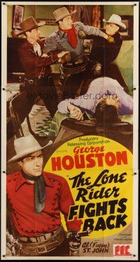 3m408 LONE RIDER FIGHTS BACK 3sh '41 great images of cowboy George Houston fighting bad guys!
