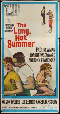 3m410 LONG, HOT SUMMER 3sh '58 Paul Newman, Joanne Woodward, Faulkner, directed by Martin Ritt!