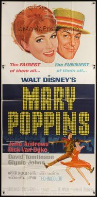 3m434 MARY POPPINS 3sh '64 Julie Andrews & Dick Van Dyke in Walt Disney's musical classic!