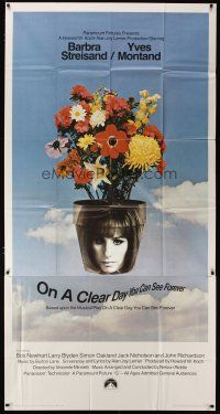 3m463 ON A CLEAR DAY YOU CAN SEE FOREVER 3sh '70 cool image of Barbra Streisand in flower pot!
