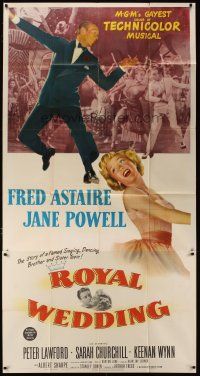 3m499 ROYAL WEDDING 3sh '51 great image of dancing Fred Astaire & sexy Jane Powell!