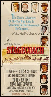 3m533 STAGECOACH 3sh '66 Ann-Margret, Red Buttons, Bing Crosby, great Norman Rockwell art!