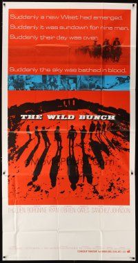3m599 WILD BUNCH int'l 3sh '69 Sam Peckinpah cowboy classic, great different artwork!