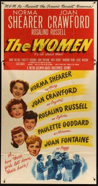 3m606 WOMEN 3sh R47 Joan Crawford, Rosalind Russell, Norma Shearer, Paulette Goddard, Fontaine