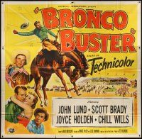 3m022 BRONCO BUSTER 6sh '52 directed by Budd Boetticher, cool artwork of rodeo cowboy on horse!