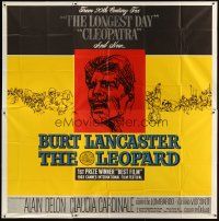3m082 LEOPARD 6sh '63 Luchino Visconti's Il Gattopardo, cool art of Burt Lancaster!