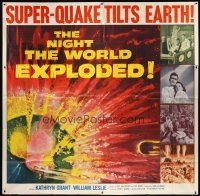 3m093 NIGHT THE WORLD EXPLODED 6sh '57 a super-quake tilts the Earth, nature goes mad!