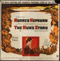 3m094 NUN'S STORY 6sh '59 religious missionary Audrey Hepburn was not like the others, Zinnemann