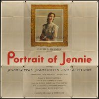 3m102 PORTRAIT OF JENNIE 6sh '49 framed Brackman portrait art of beautiful ghost Jennifer Jones!