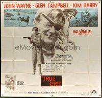 3m124 TRUE GRIT int'l 6sh '69 John Wayne as Rooster Cogburn, Kim Darby, Glen Campbell