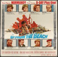 3m126 UP FROM THE BEACH 6sh '65 artwork of Normandy on D-Day plus one by Frank McCarthy!
