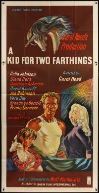 3m148 KID FOR TWO FARTHINGS English 3sh '56 art of sexy Diana Dors, directed by Carol Reed!